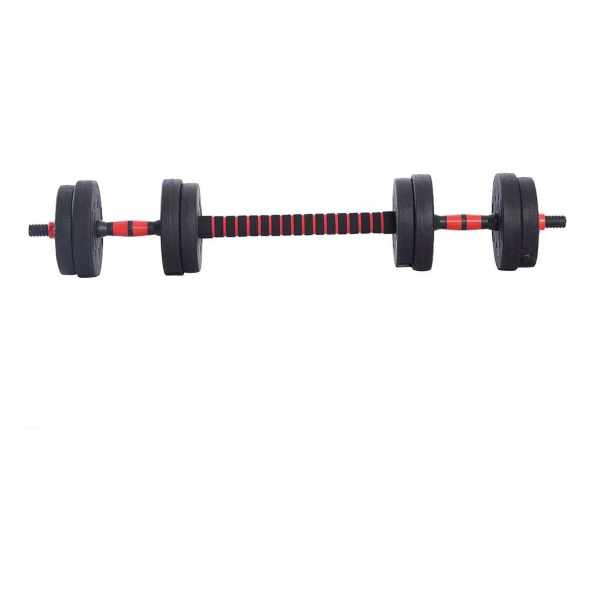 Centra Dumbbells Barbell Set Adjustable Weight Plates Home Gym Exercise ...