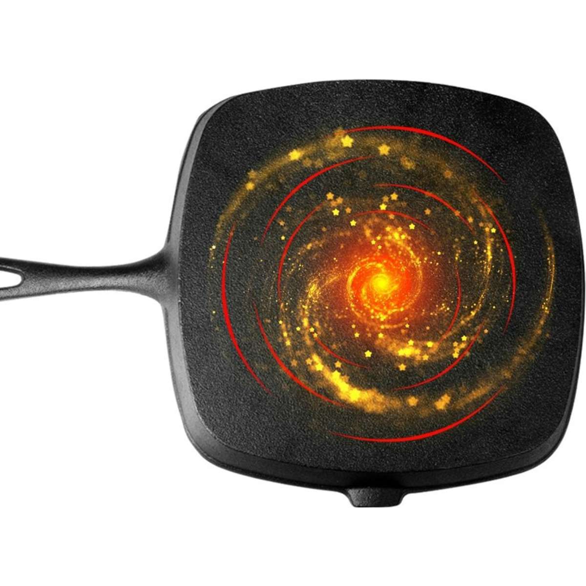 Toque Nonstick Frying Pan Cast Iron Steak Skillet Induction Square Grill Pan Black Woolworths