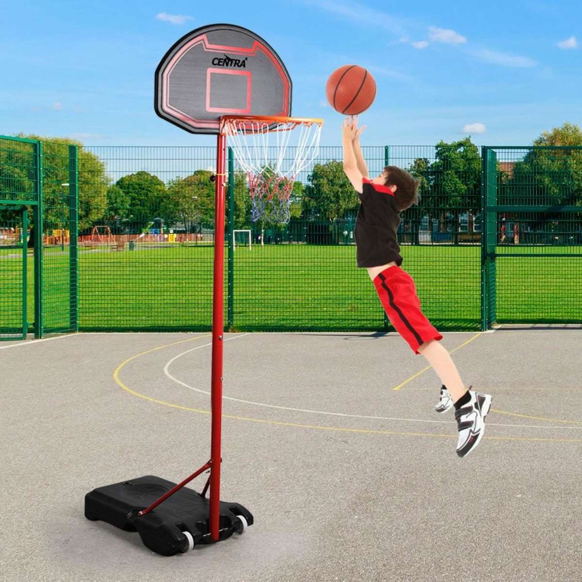 Centra Basketball Hoop Stand Ring Portable 1.55M to 2.1M Adjustable ...