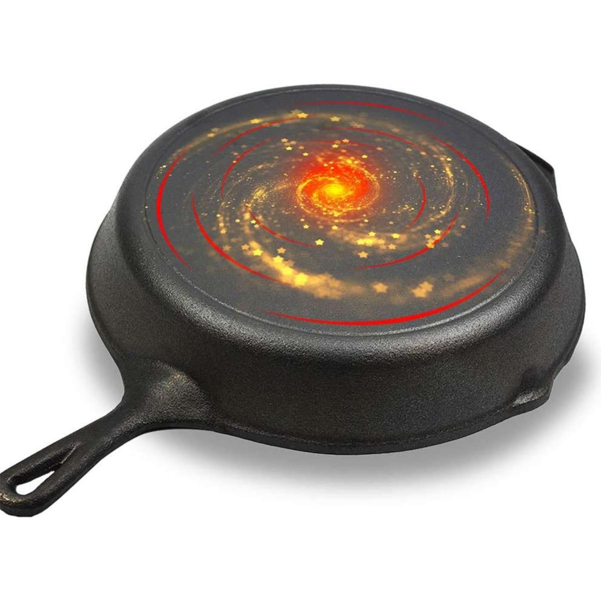 Toque Nonstick Frying Pan Cast Iron Steak Skillet Round BBQ Grill