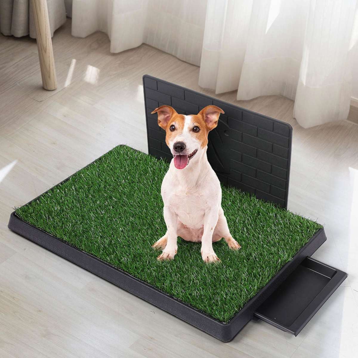 PaWz Indoor Dog Pet Grass Potty Training Portable Toilet Pad Tray Turf