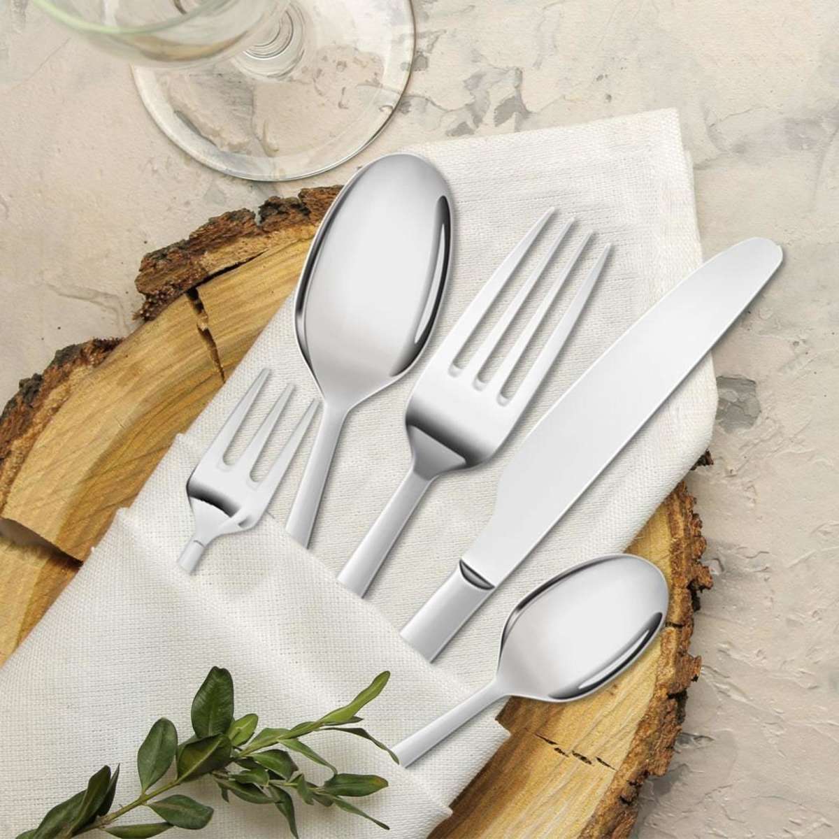Toque Cutlery Set Stainless Steel Silver Knife Fork Spoon Kids