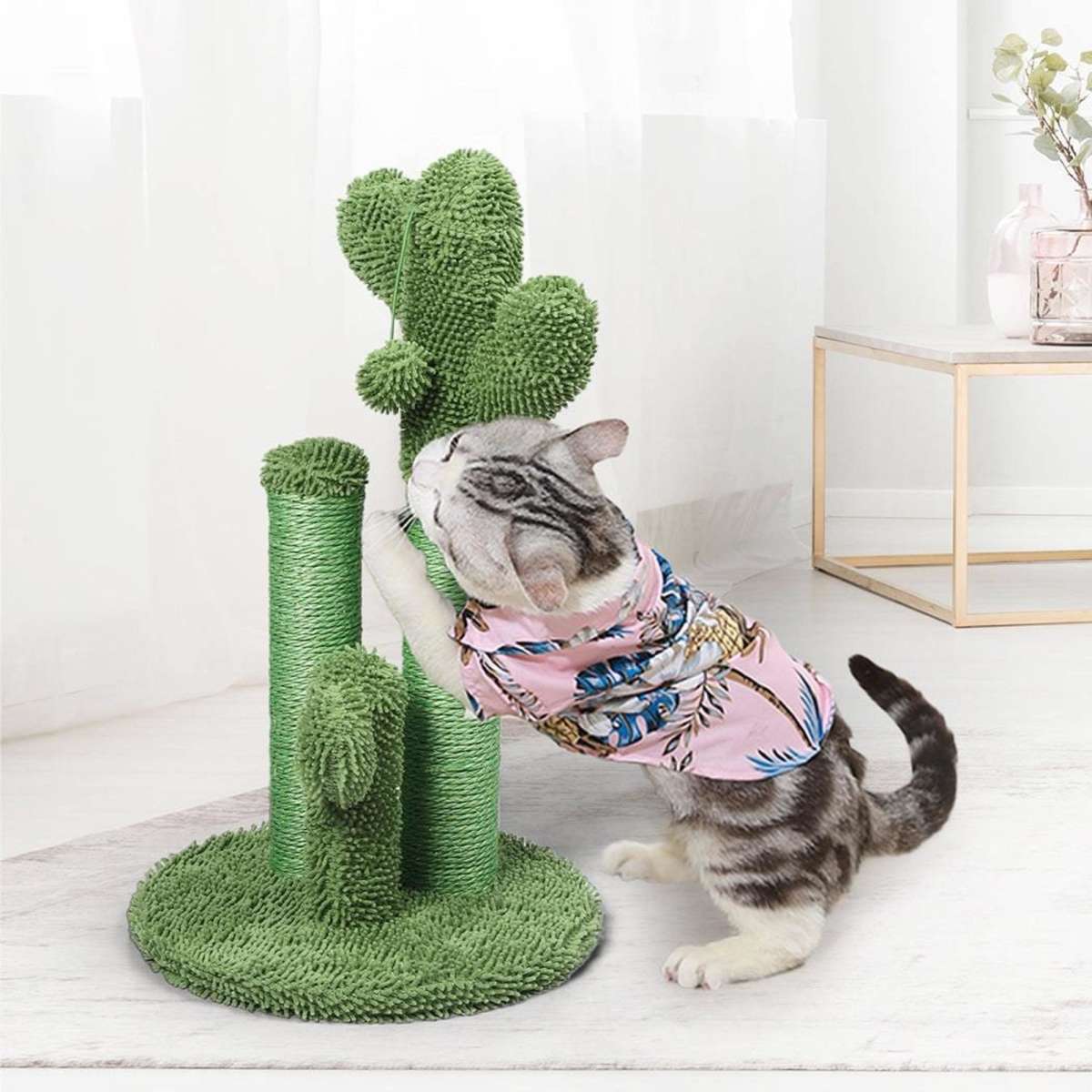 PaWz Cactus Cat Tree Scratching Posts Pole Trees Kitten Climbing ...