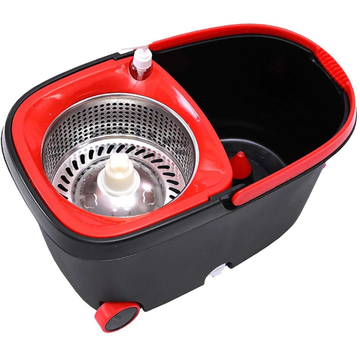 Cleanflo 360 Degree Spin Mop Bucket Set Stainless Steel Rotating Wet