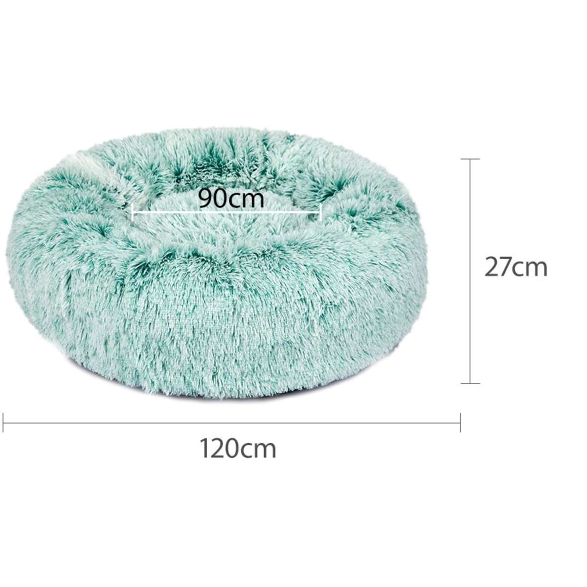 PaWz Pet Beds Dog Cat Soft Warm Kennel Round Calming Nest Cave AU Teal