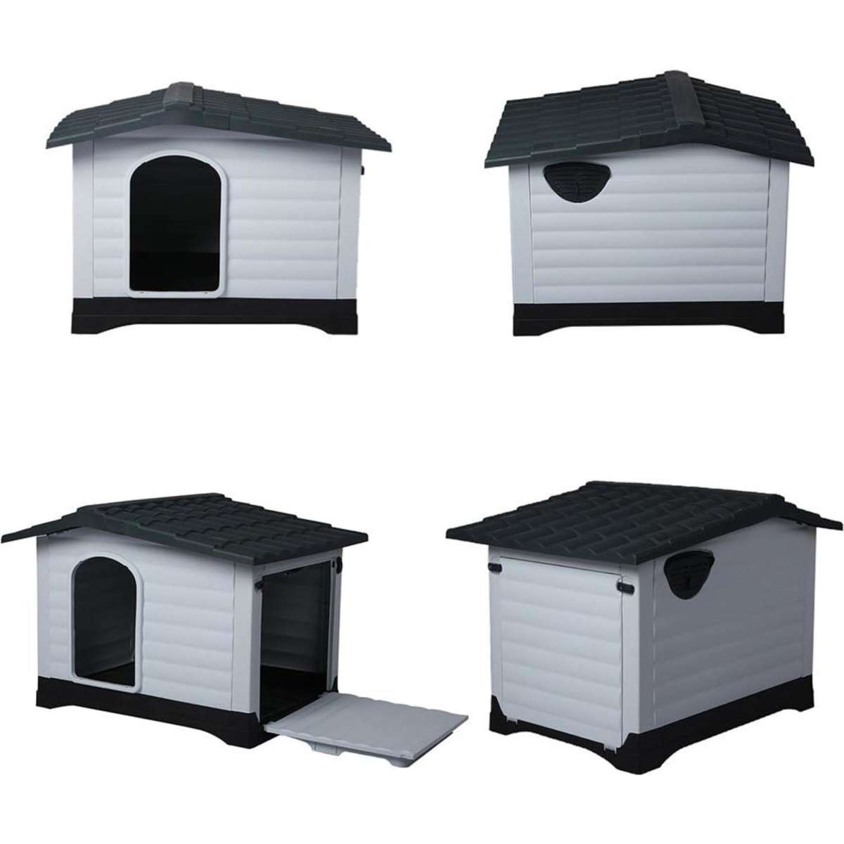 Pawz Dog Kennel Outdoor Indoor Plastic Garden House Weatherproof 