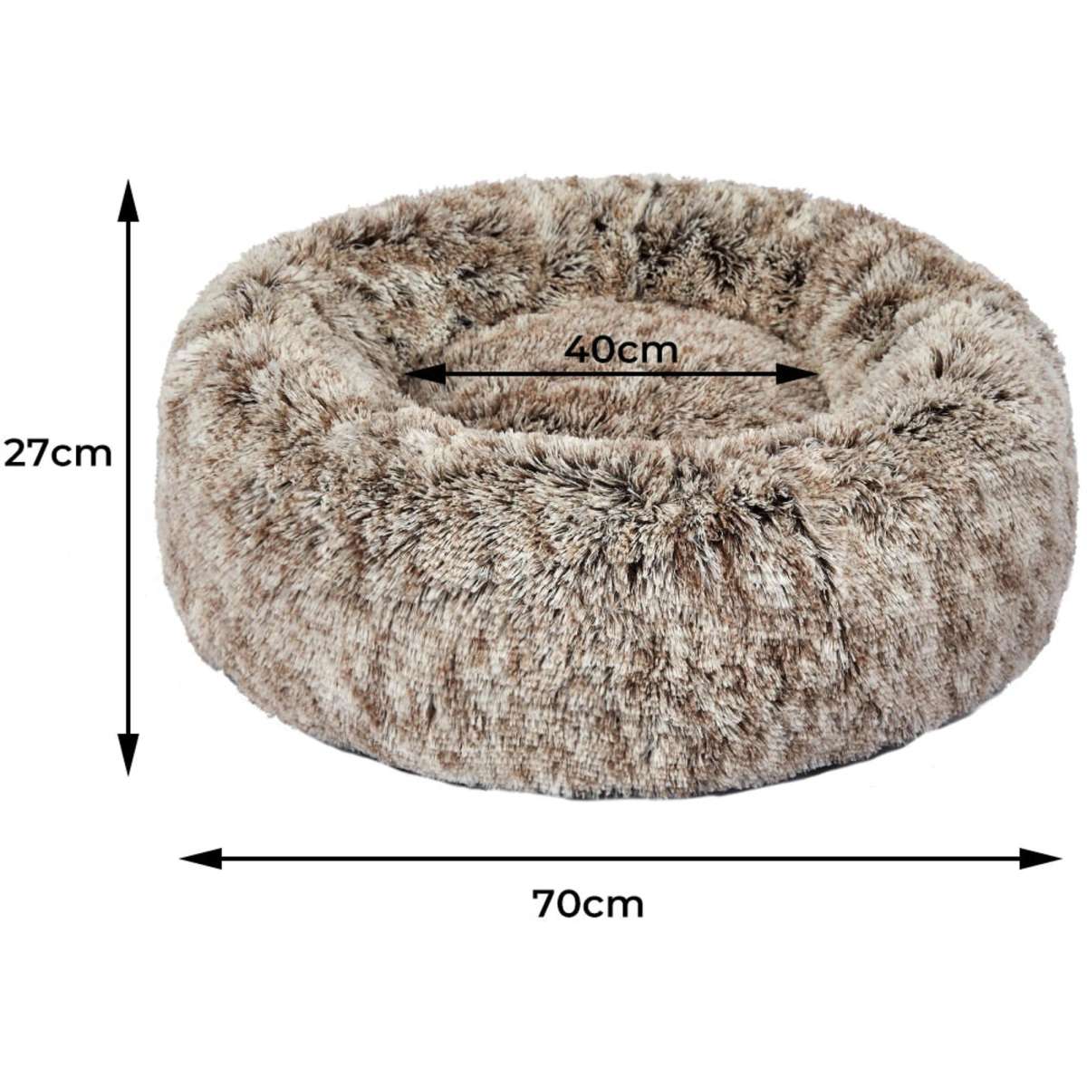 PaWz Replaceable Cover For Dog Calming Bed Kennel Round Nest Cave AU Coffee M Woolworths