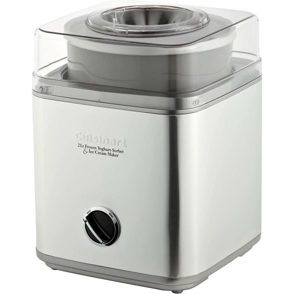 Cuisinart Ice Cream & Frozen Yoghurt Maker 2L Stainless Brushed ...