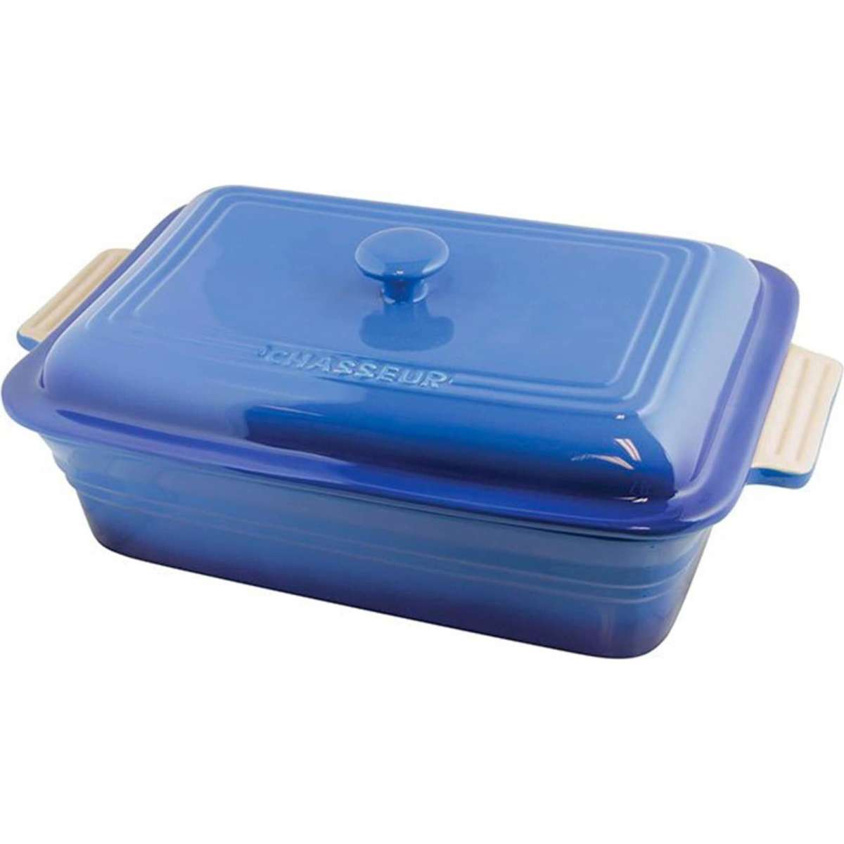 Chasseur La Cuisson Rectangular Dish with Lid 40cm Sky Blue | Woolworths