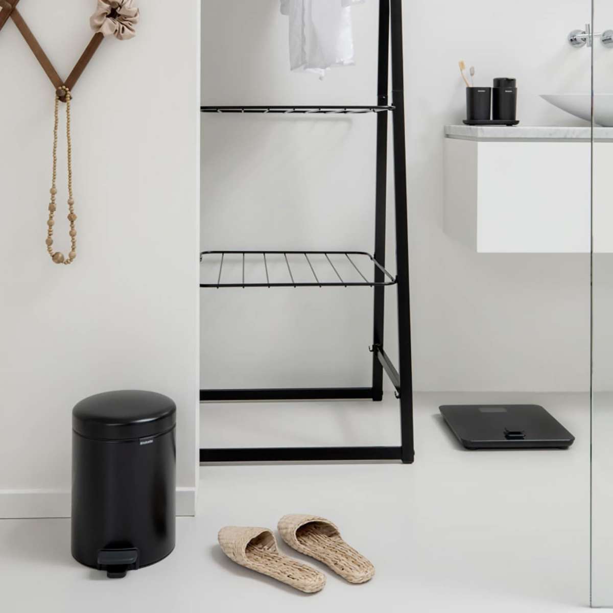 Brabantia ReNew BatteryFree Bathroom Scale Dark Grey Woolworths