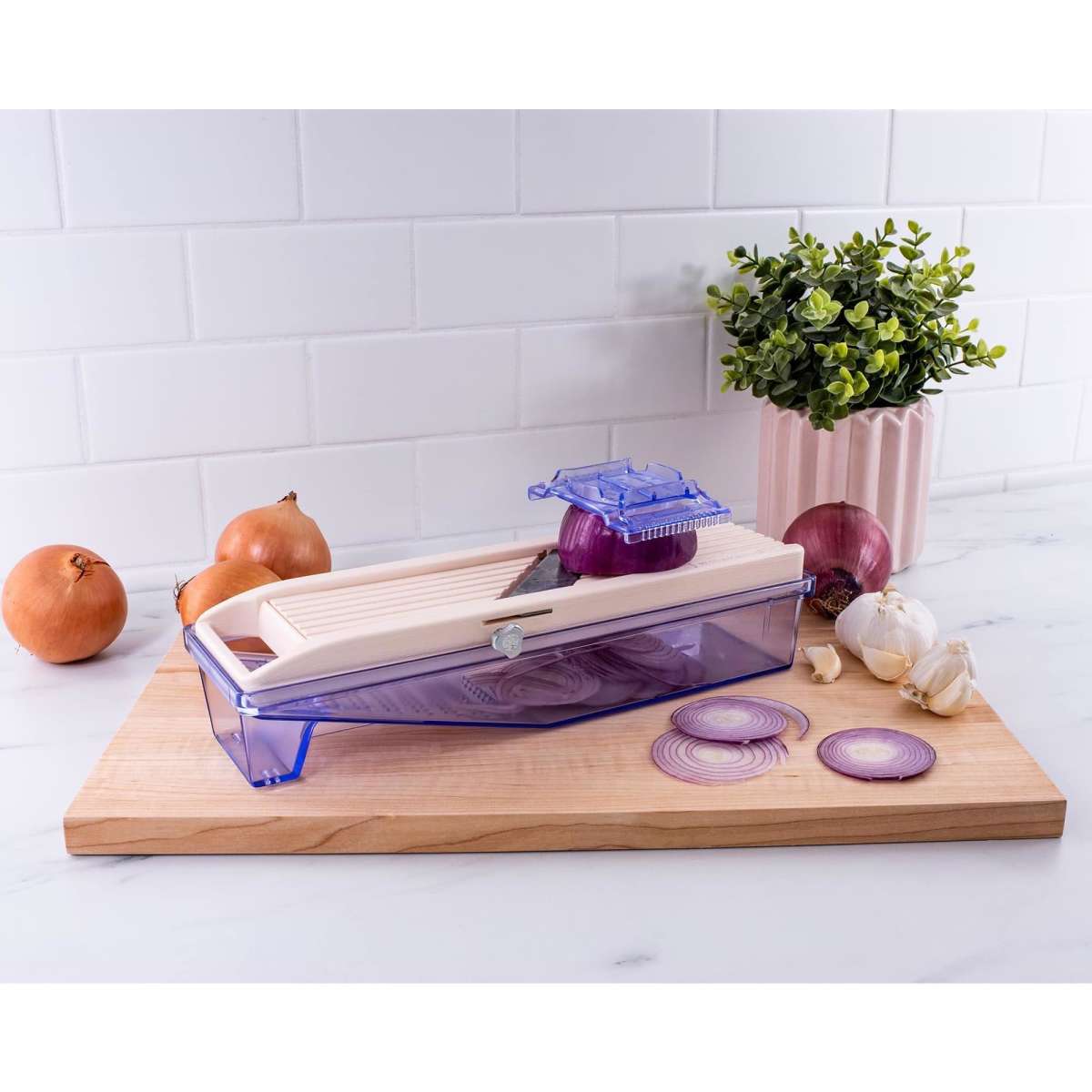 Benriner Vegetable Slicer 6.4cm with Catch Box Woolworths