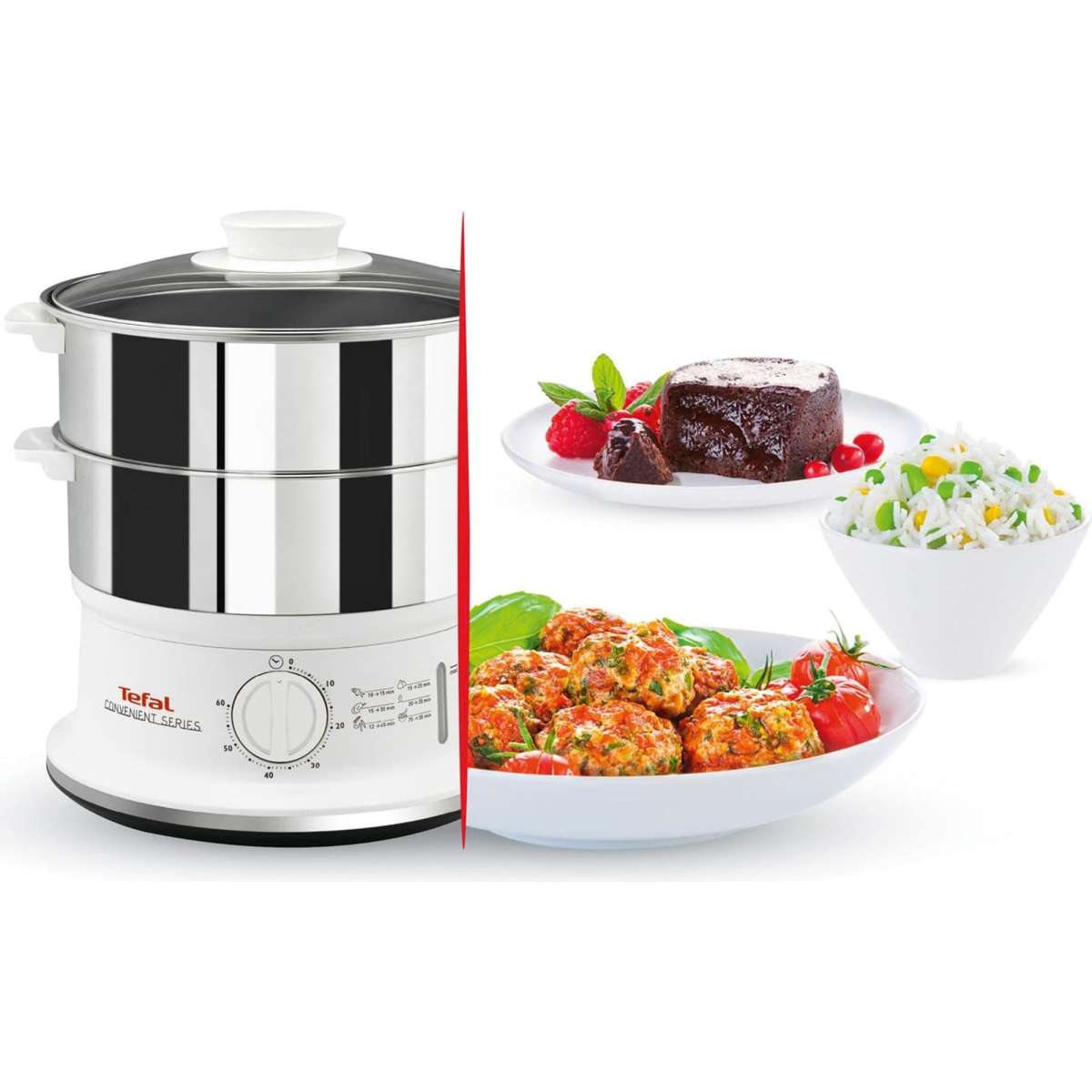 Tefal Convenient Steamer 6L White Woolworths