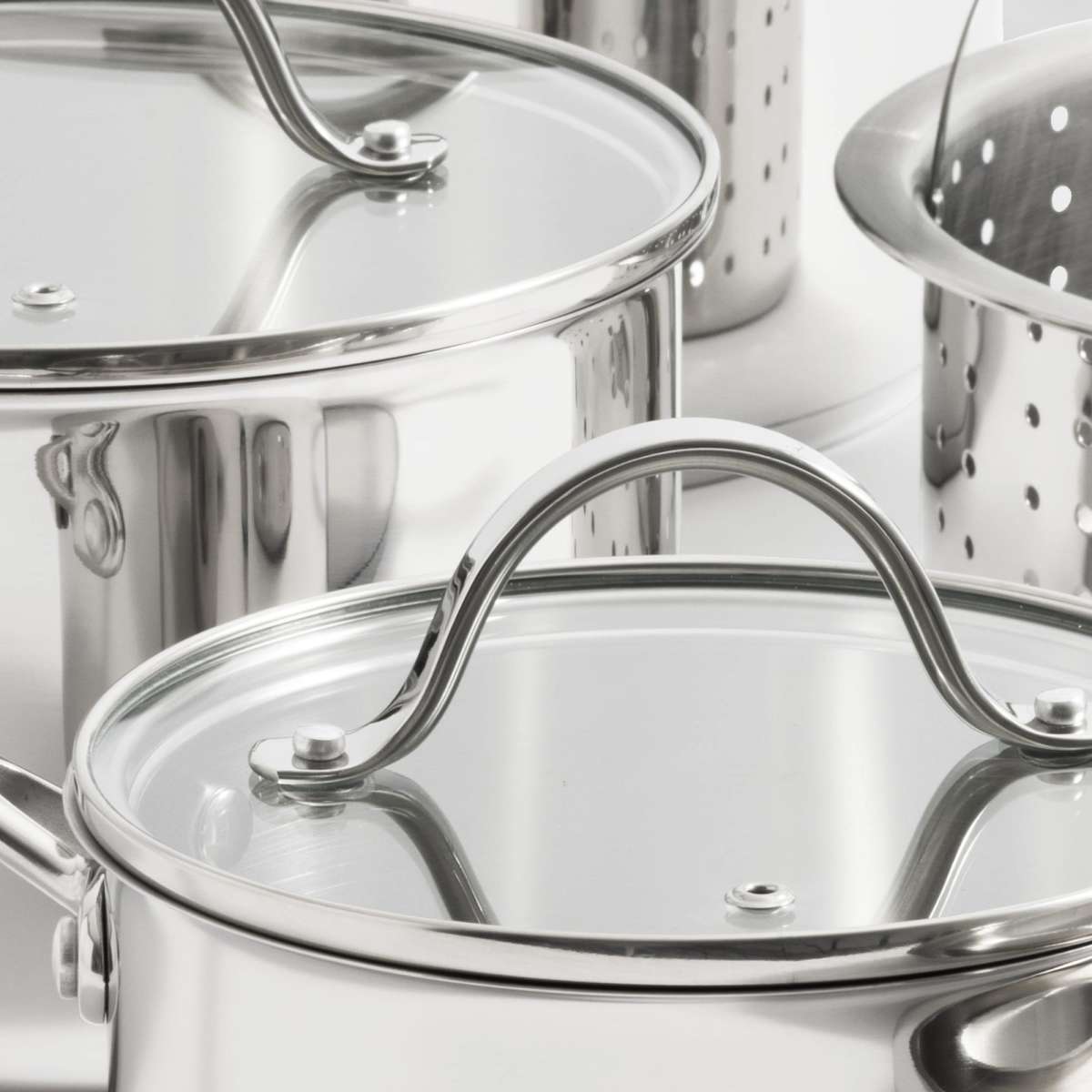 Wolstead Steeltek 6pc Stainless Steel Cookware Set Woolworths