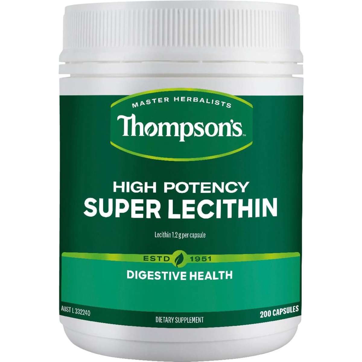 Thompson's High Potency Super Lecithin 200 capsules Woolworths