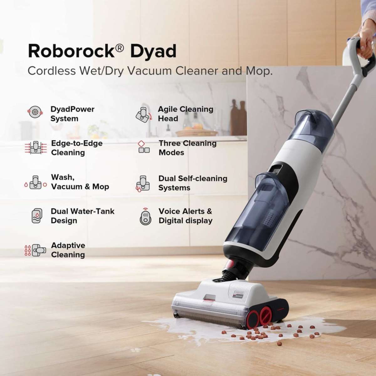 Roborock Dyad Wet and Dry Vacuum Cleaner Woolworths