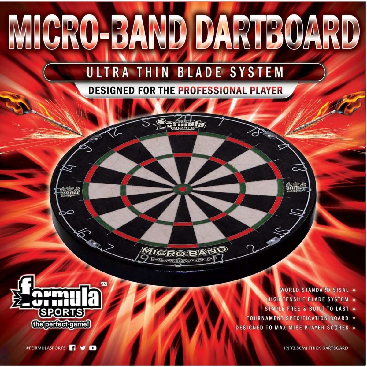 Formula Sports MicroBand Razor Wire Dartboard Woolworths