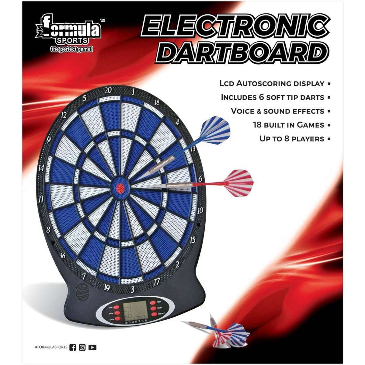 Formula Sports Electronic Dartboard Set Woolworths