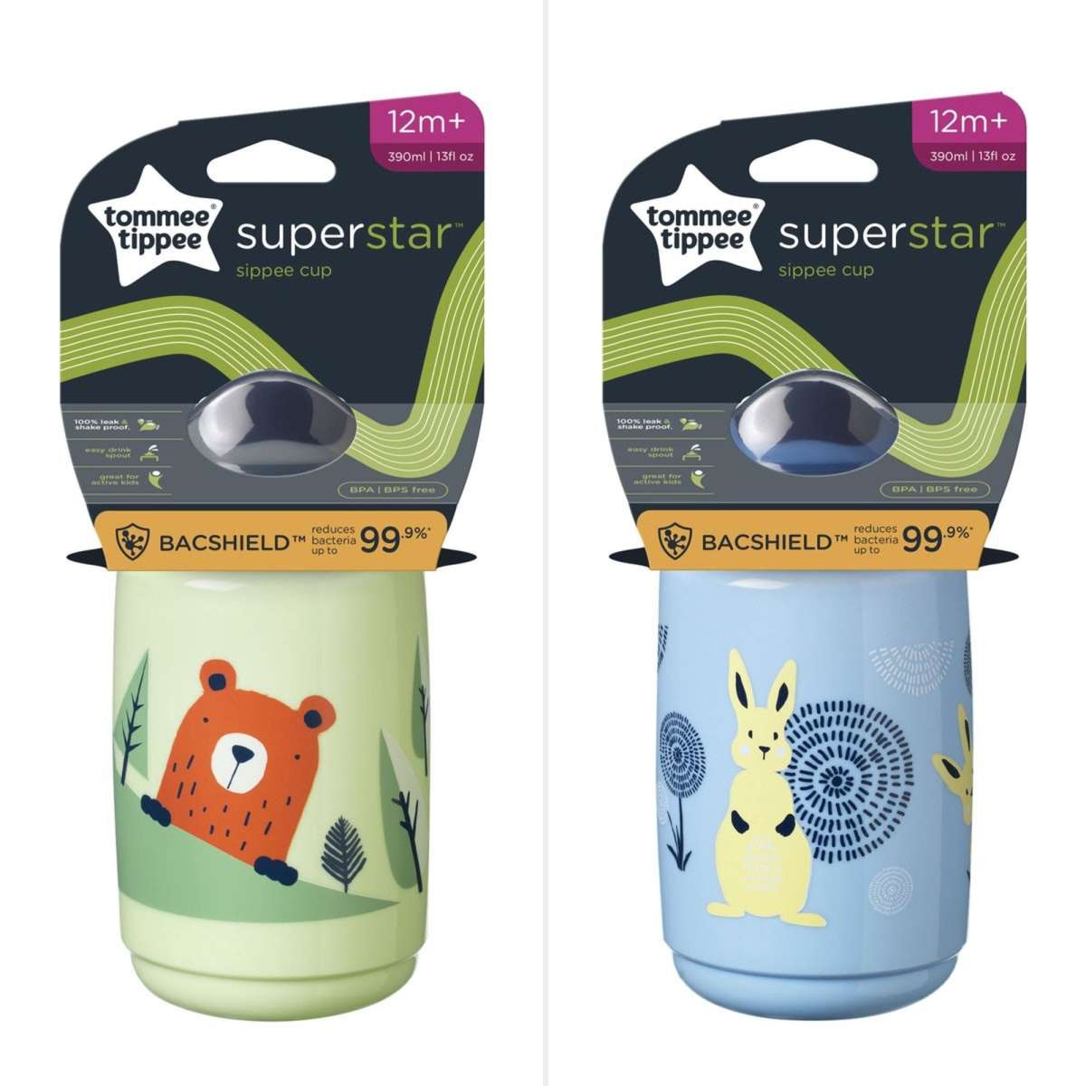 Tommee Tippee Sipper Trainer Sippy Cup 12m+ 390mL Designs may vary