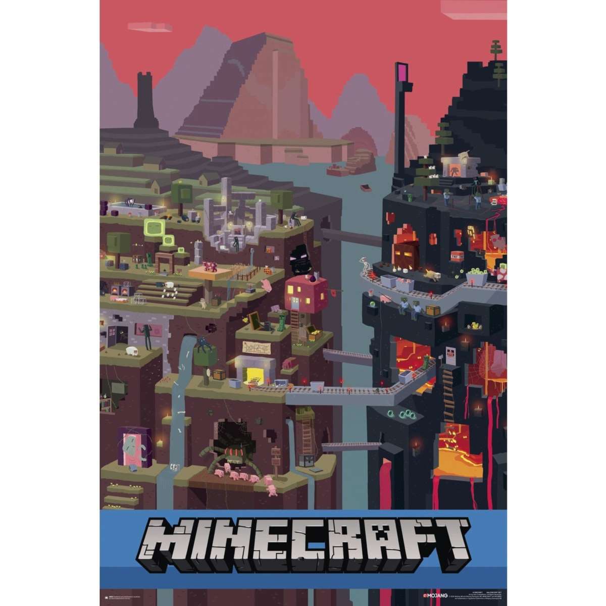 Minecraft World Beyond A1 Poster Woolworths