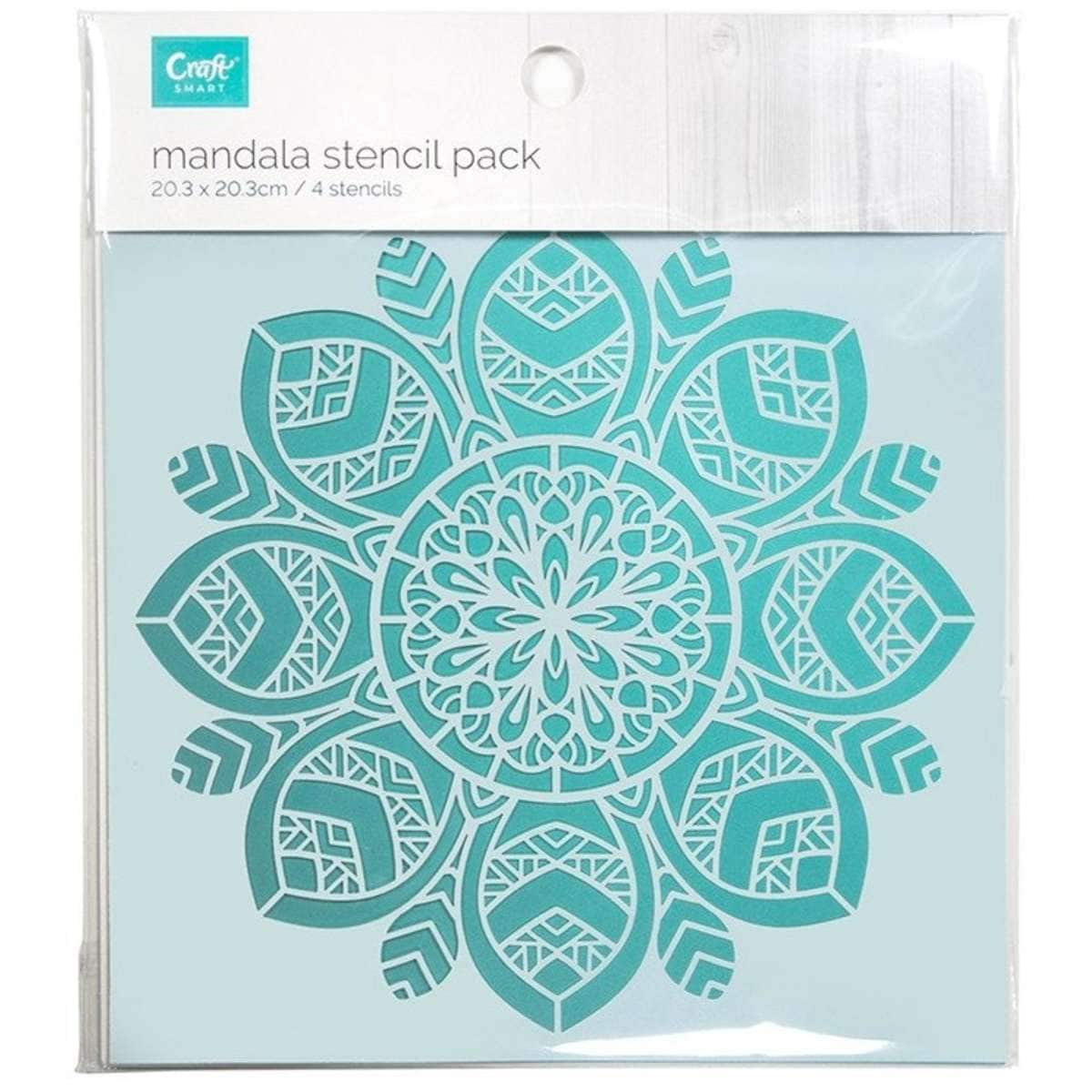 Craftsmart Mandala Stencil 4 Pack Woolworths