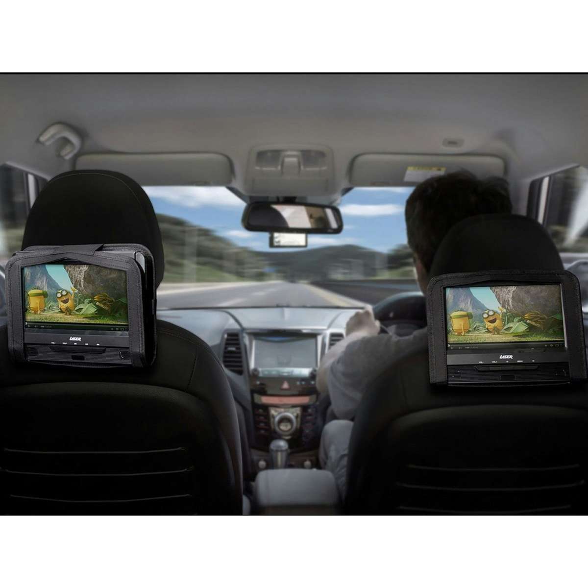 Laser 9inch Dual InCar Portable DVD Player Woolworths