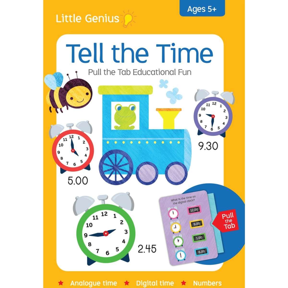 Little Genius Giant Flashcards - Tell the Time | Woolworths