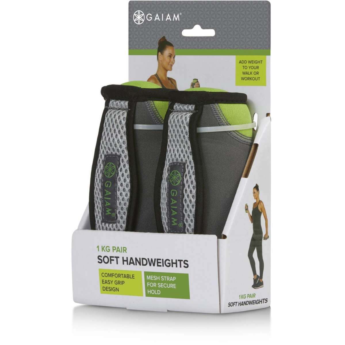 Gaiam Soft Hand Weights (2 x 1kg) Woolworths