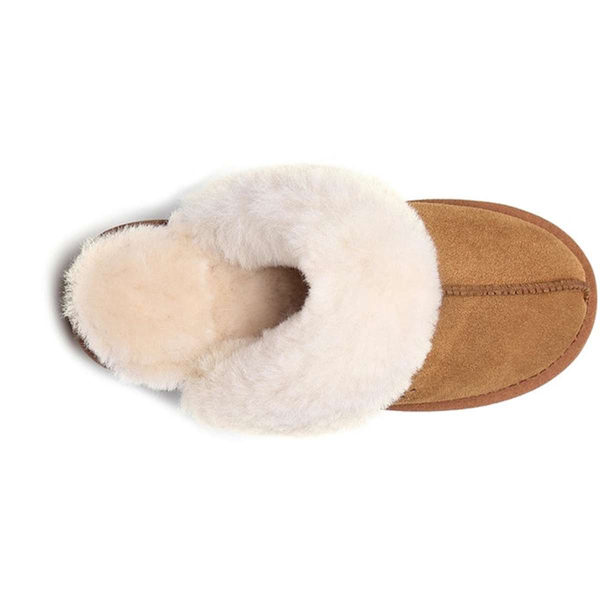 UGG Australian Sheepskin Muffin Scuff Slippers Chestnut Unisex Size 35 ...