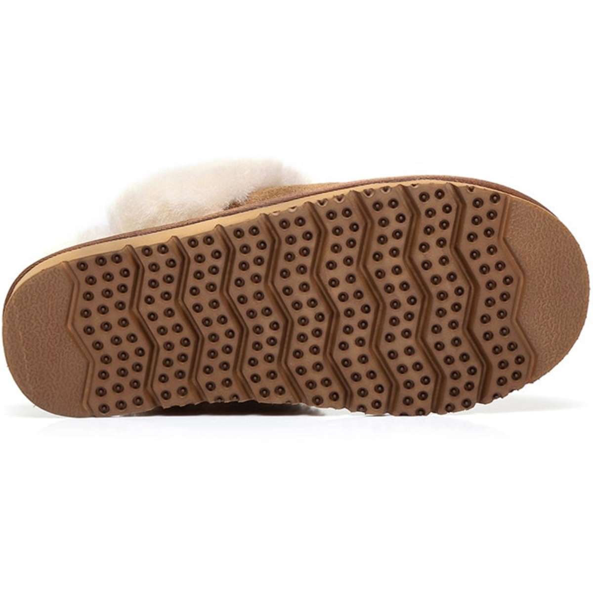 UGG Australian Sheepskin Muffin Scuff Slippers Chestnut Unisex Size 35 ...