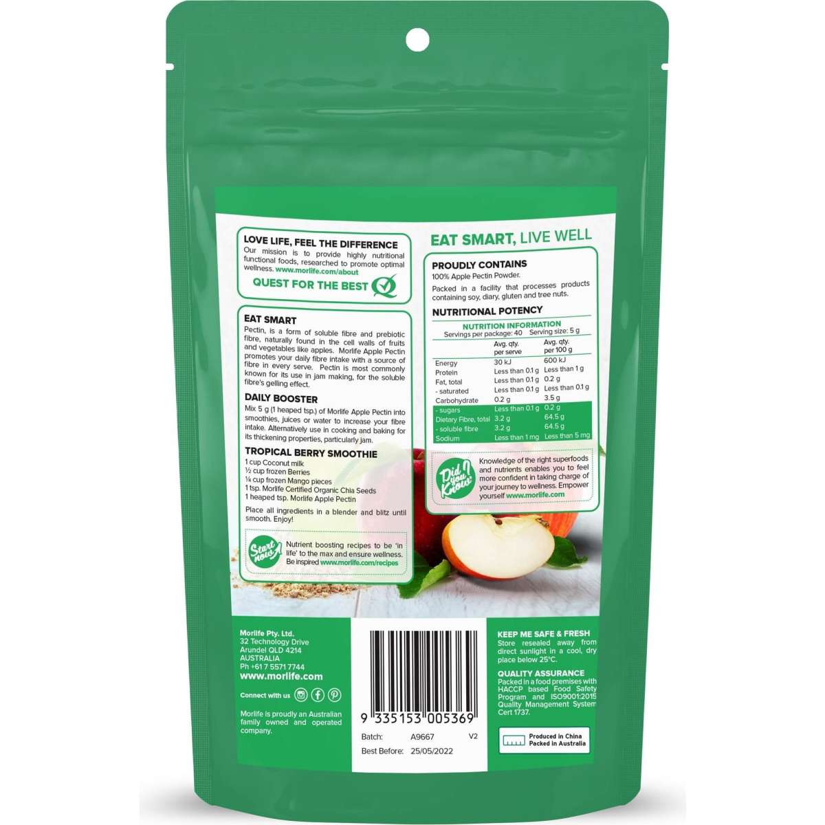 Morlife Pectin (Apple) Powder 200g | Woolworths