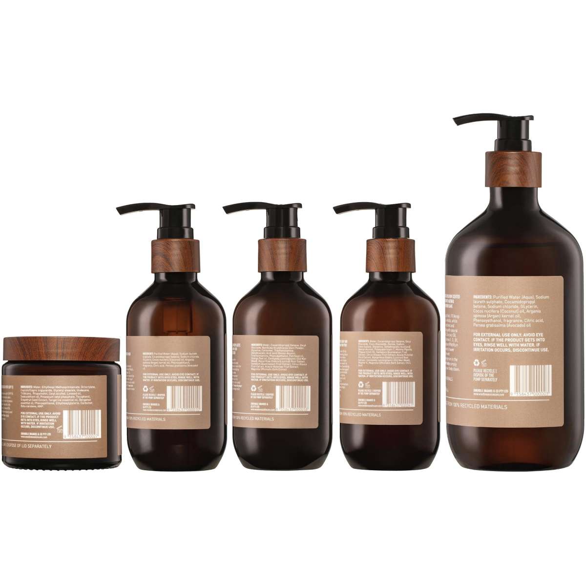 Woodsman Skincare Body Wash, Hand Wash & Skincare Pack for Oily & Combination Skin 5 Pack