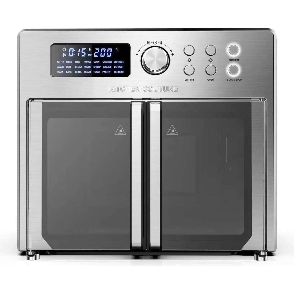 Kitchen Couture Air Fryer Oven French Door 25 LitreStainless Steel Woolworths