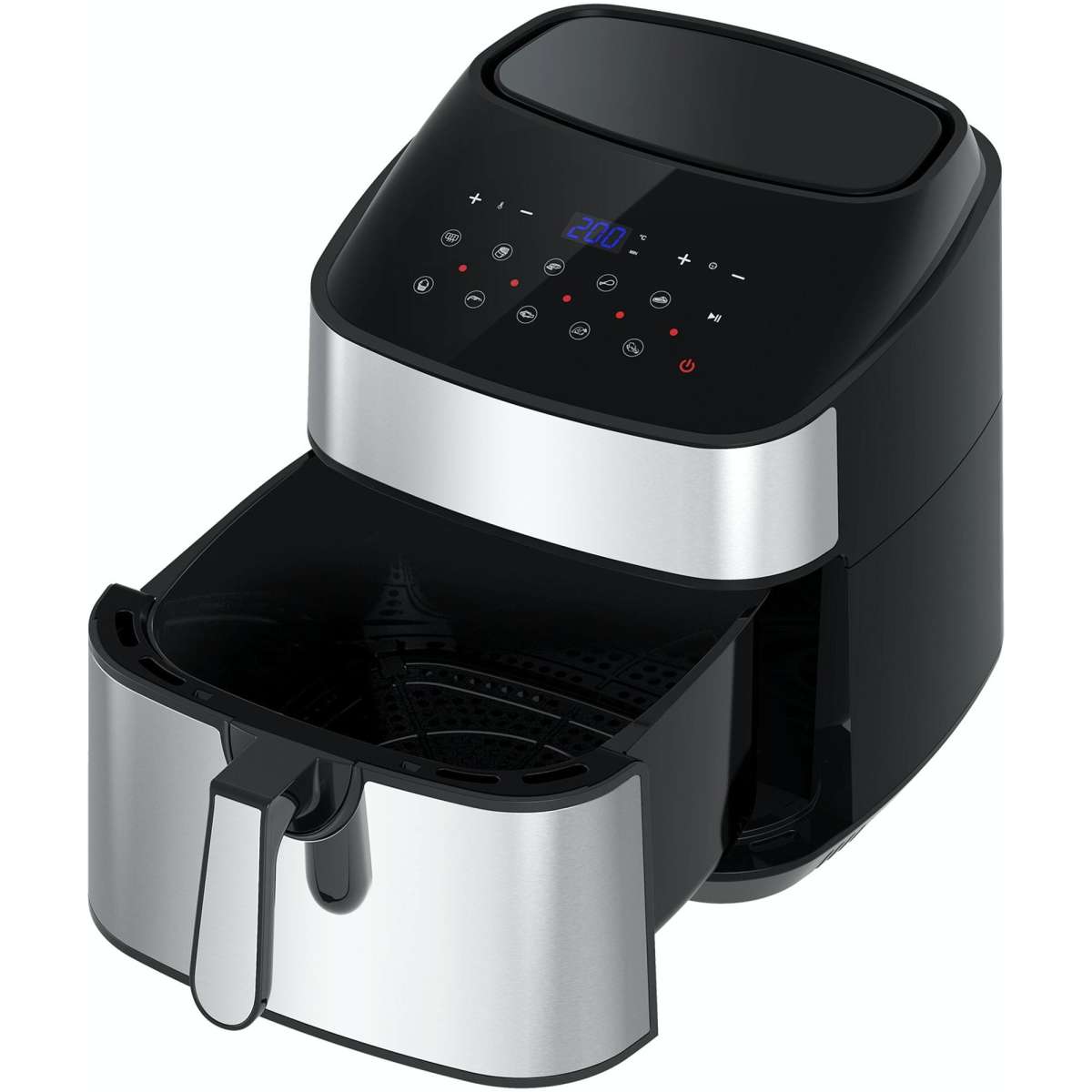 Kitchen Couture Air Fryer LCD Display 11.5 Litre Silver Woolworths