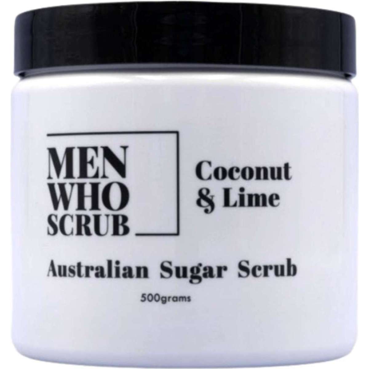 Men Who Scrub Coconut and Lime Sugar Body Scrub 500g Woolworths