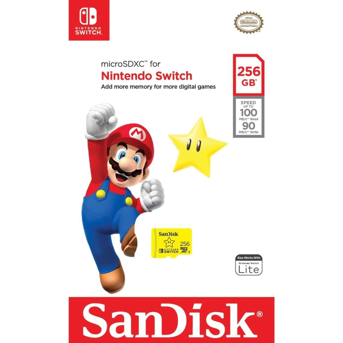 SanDisk Micro SD Nintendo Switch 256GB Woolworths