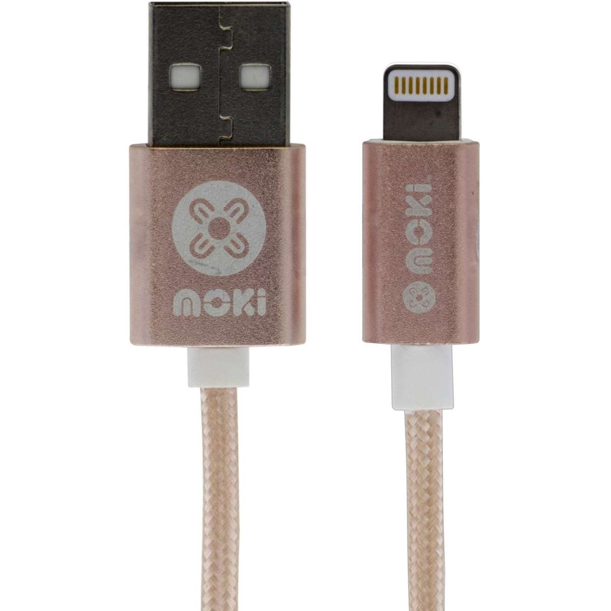 Moki Lightning SynCharge Cable 90cm Rose Gold Woolworths