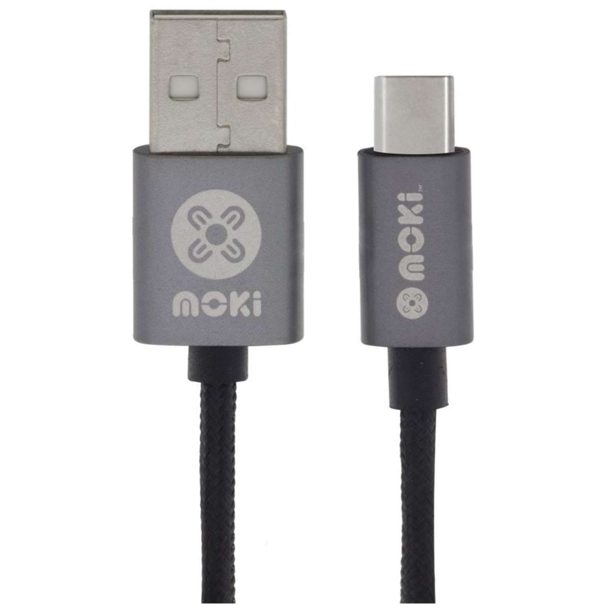 Moki SynCharge Braided USB TypeC Charging Cable 90cm Woolworths