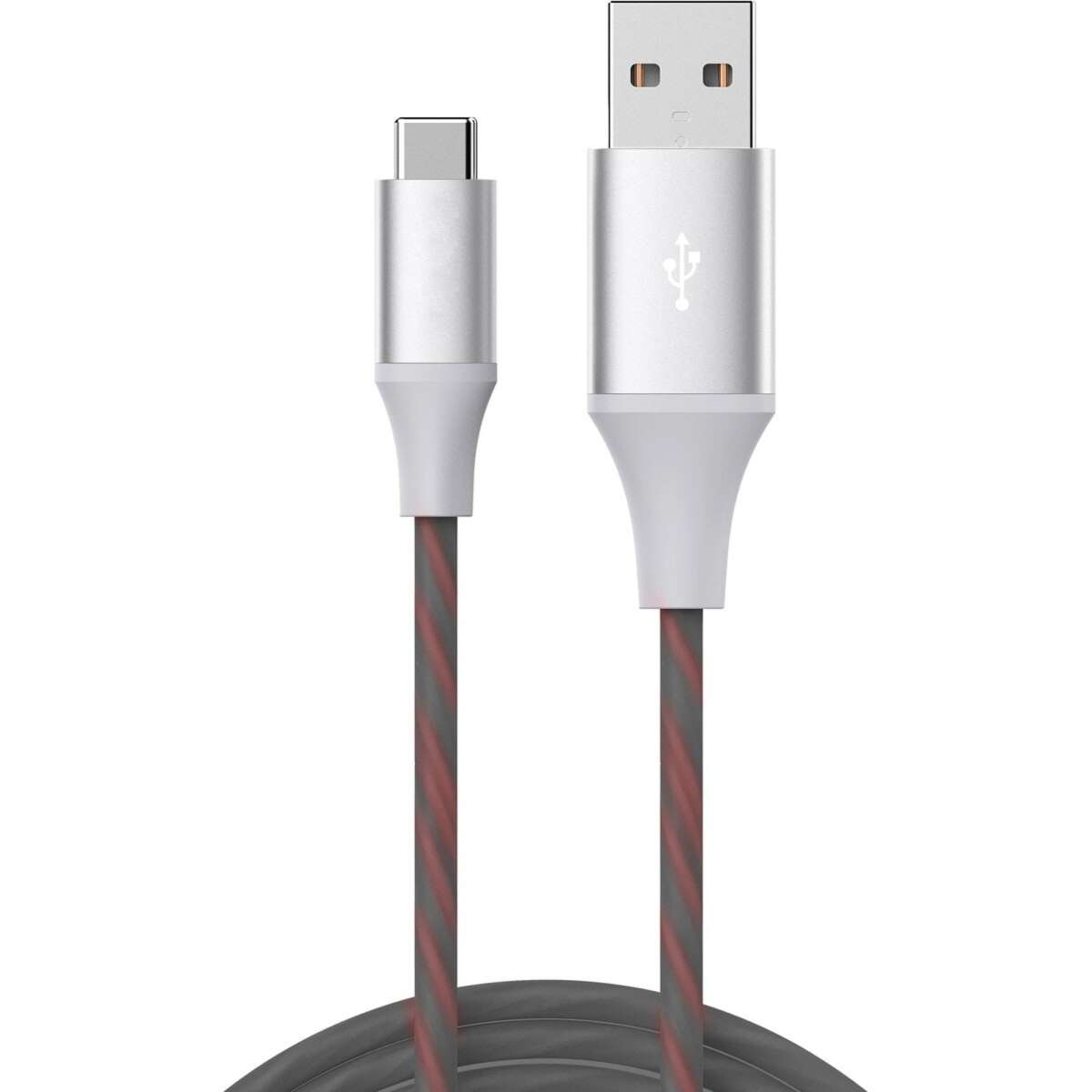 Laser USB-C LED Charging Cable 1m - Black | Woolworths