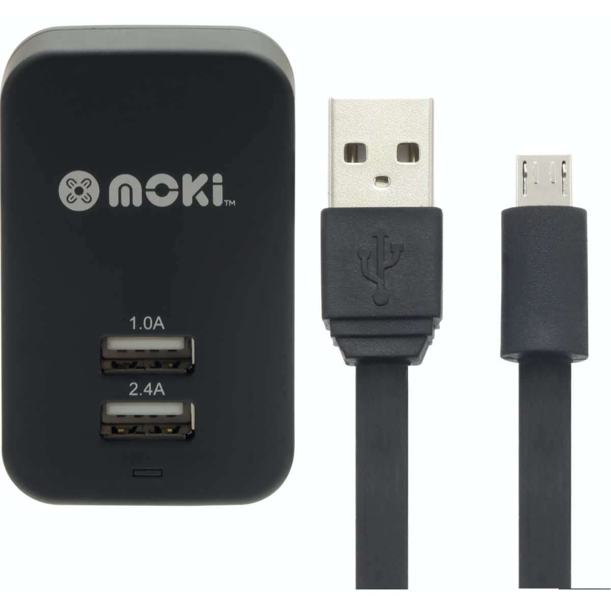 Moki MicroUSB Syncharge Cable/Wall Woolworths
