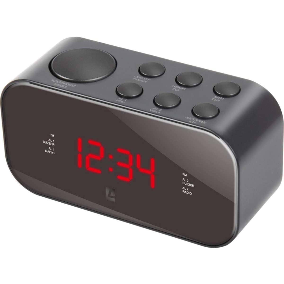 Liquid Ears Dual Alarm AM/FM Clock Radio Woolworths