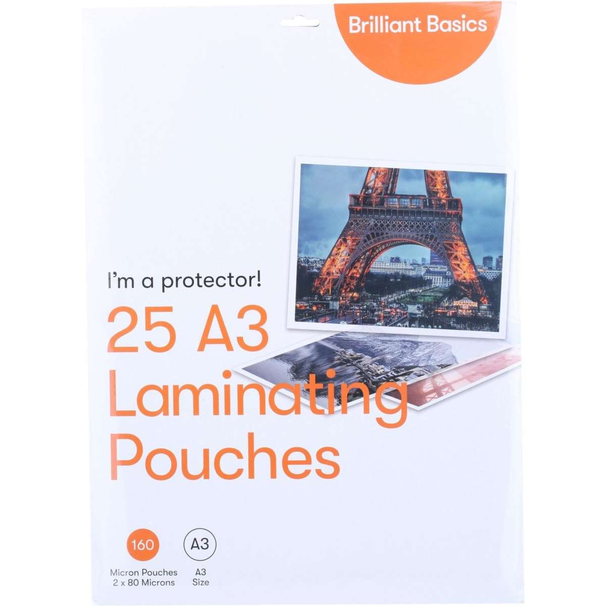 Brilliant Basics A3 Laminating Pouches Clear Woolworths