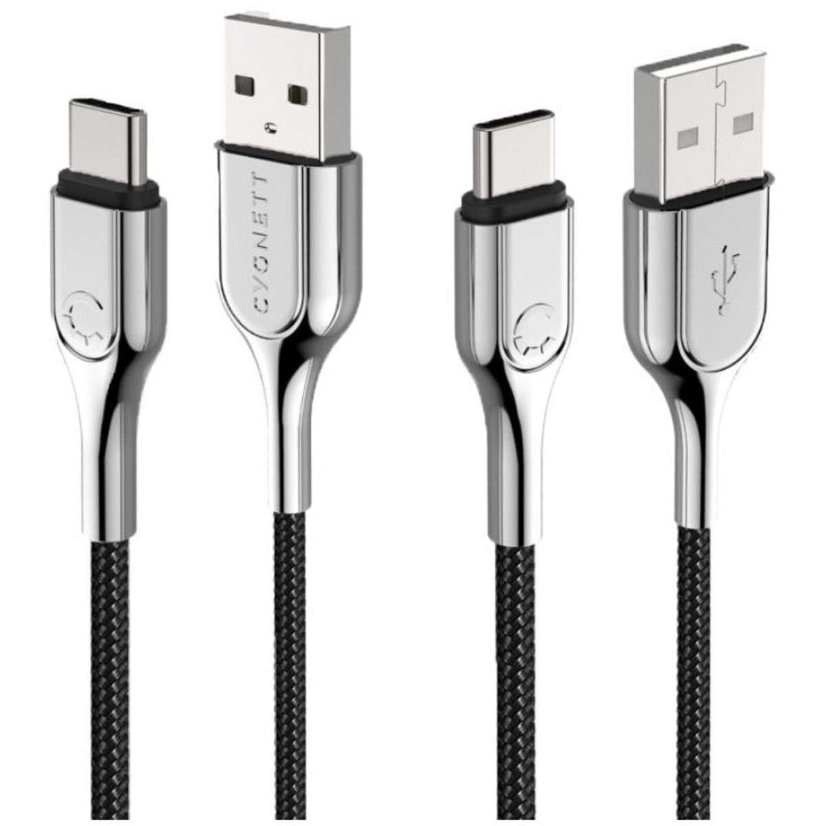 Armoured 2.0 USBC to USBA Cable 2m Black Woolworths