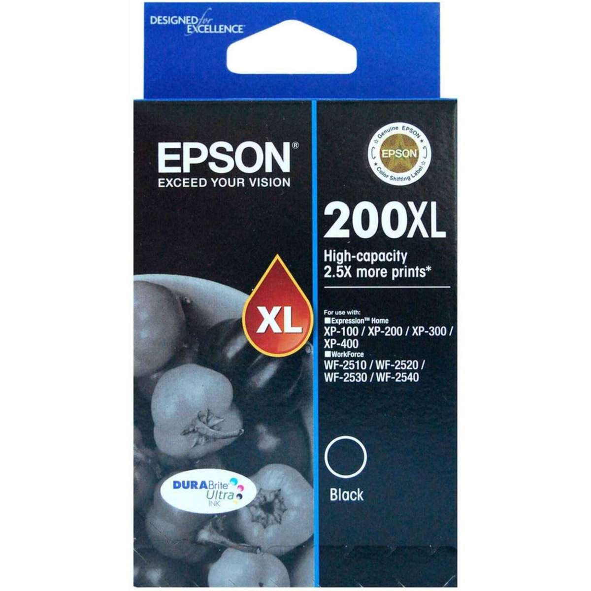 Epson 200XL DuraBrite Ultra Black Ink Cartridge | Woolworths