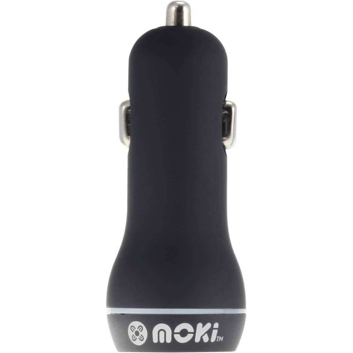 Moki Dual USB Car Charger Black Woolworths