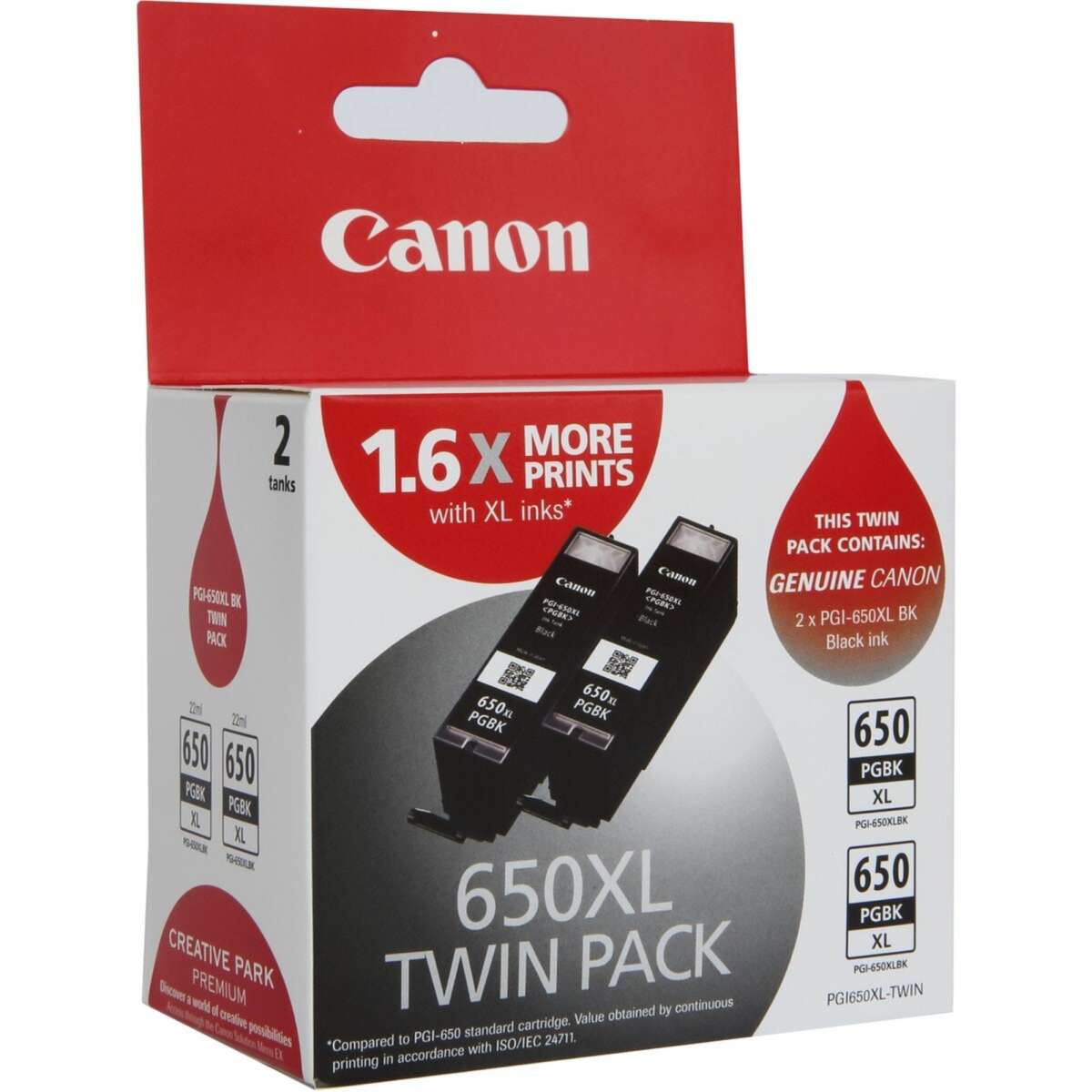 Canon PGI650XL Ink Cartridge Twin Pack Black Woolworths