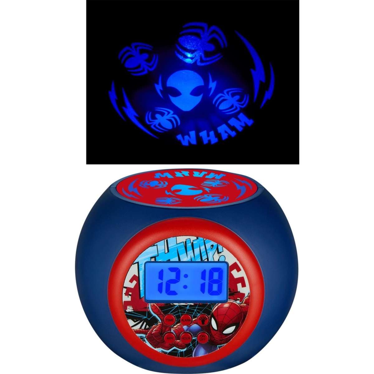 Marvel Spiderman Projector Alarm Clock Woolworths