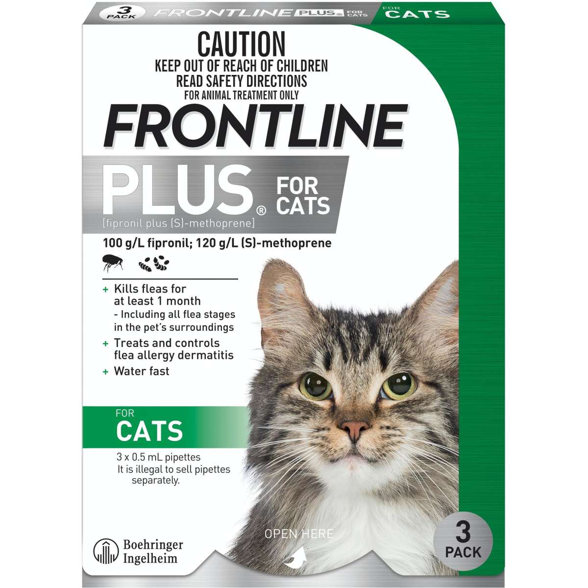 Frontline Plus for Cats 3pk Woolworths