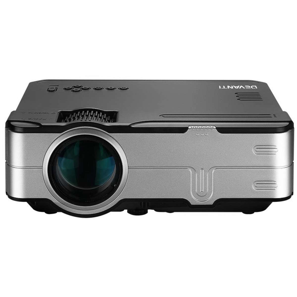 Devanti Mini Video Projector Portable HD 1080P 1200 Lumens Home Theater USB VGA Woolworths