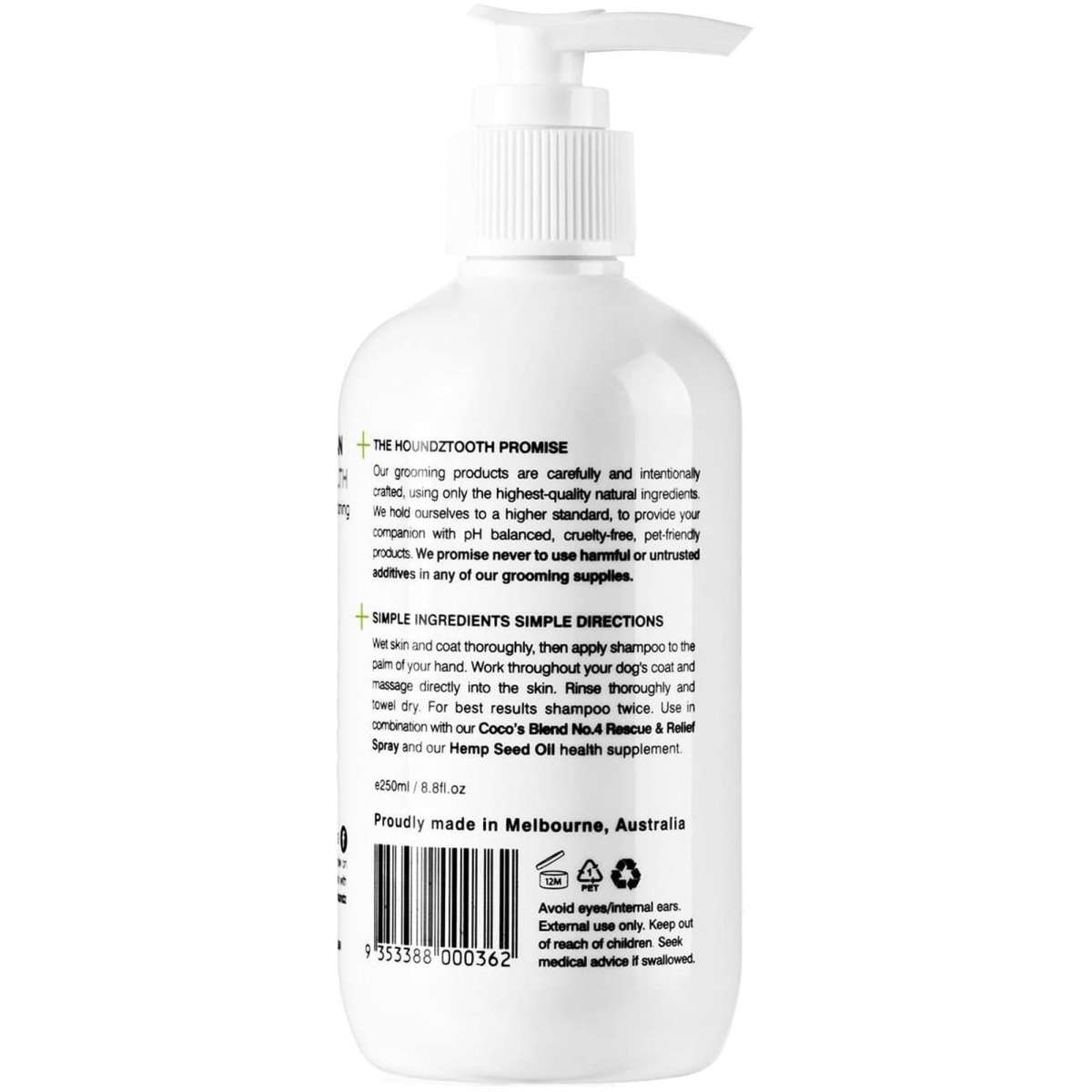 Houndztooth Hemp Dog Shampoo 250ml | Woolworths