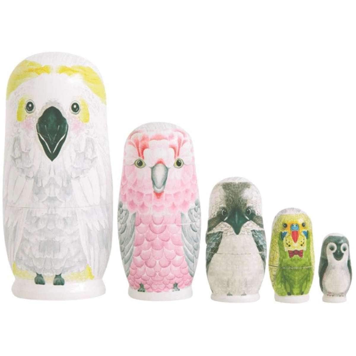 Marmalade Lion Australian Bird Babushka Nesting Dolls Woolworths